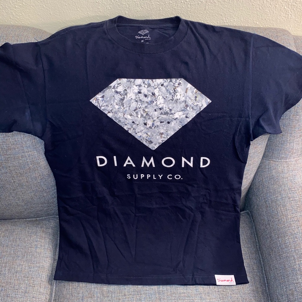 Diamond Supply Co Navy Blue Graphic T-Shirt
